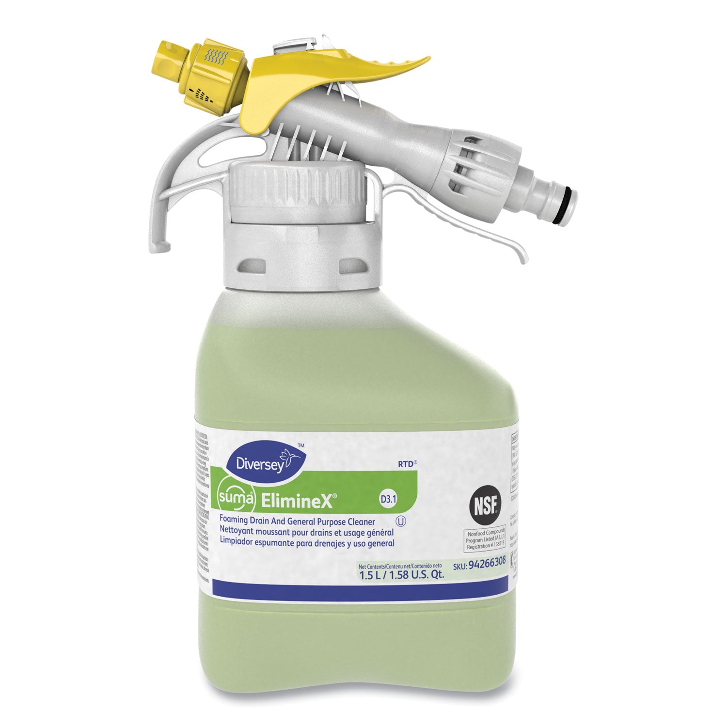 Diversey Suma ElimineX D3.1, Liquid, 50.7 oz Spray, 2/Carton (DVO94266308)