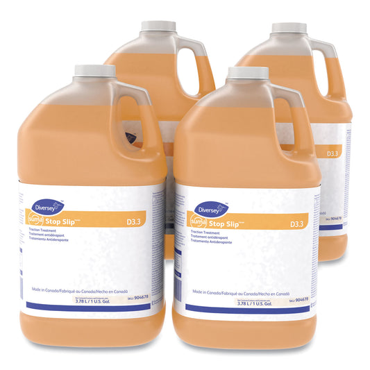 Diversey Suma Stop Slip Traction Treatment, Unscented, 1 gal Bottle, 4/Carton (DVO904678)