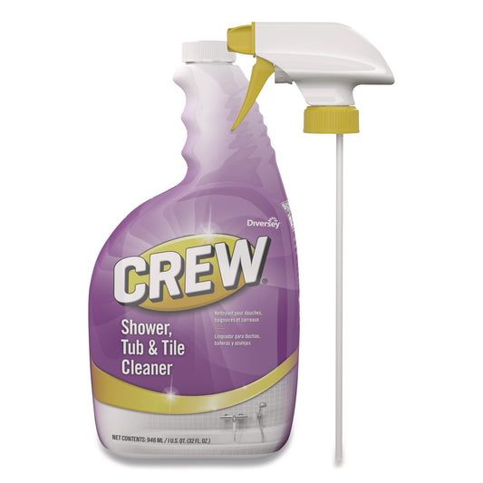 Diversey Crew Shower, Tub and Tile Cleaner, Liquid, 32 oz (DVOCBD540281EA)