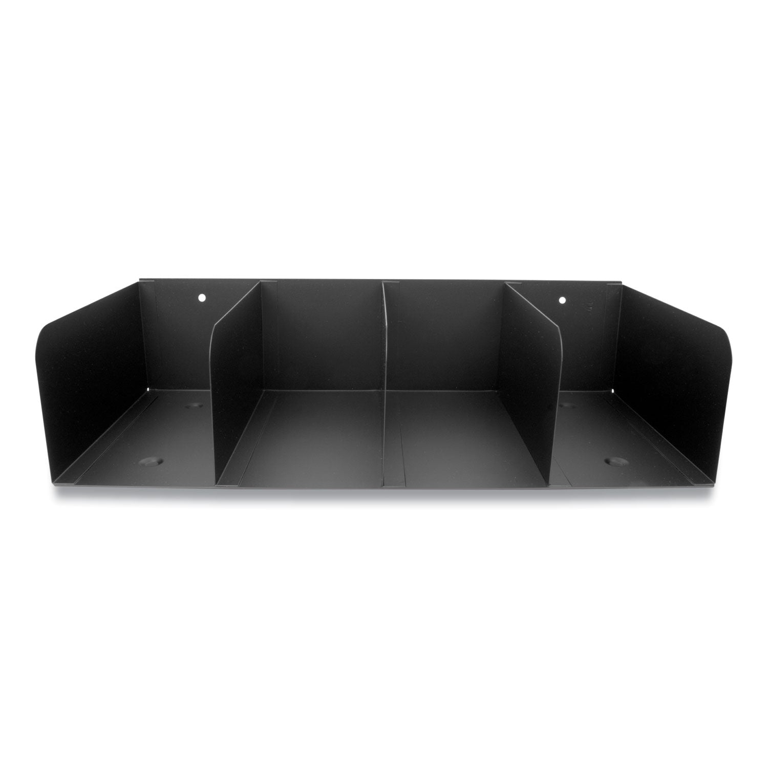 CONTROLTEK Trays, 4 Compartments, 16 x 8 x 4, Heavy Gauge Steel, Black (CNK500070)