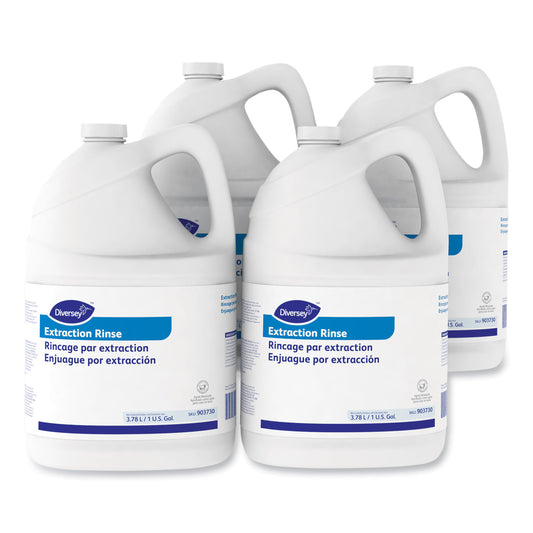 Diversey Carpet Extraction Rinse, Floral Scent, 1 gal Bottle, 4/Carton (DVO101109760)
