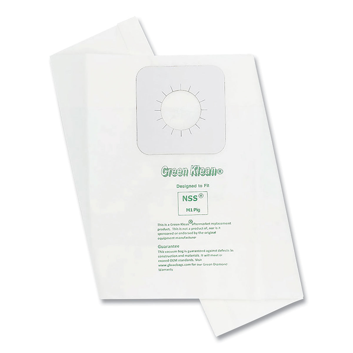 Green Klean Replacement Vacuum Bags, Fits NSS M1 PIG, 3/Pack (GRKM1PIGP)