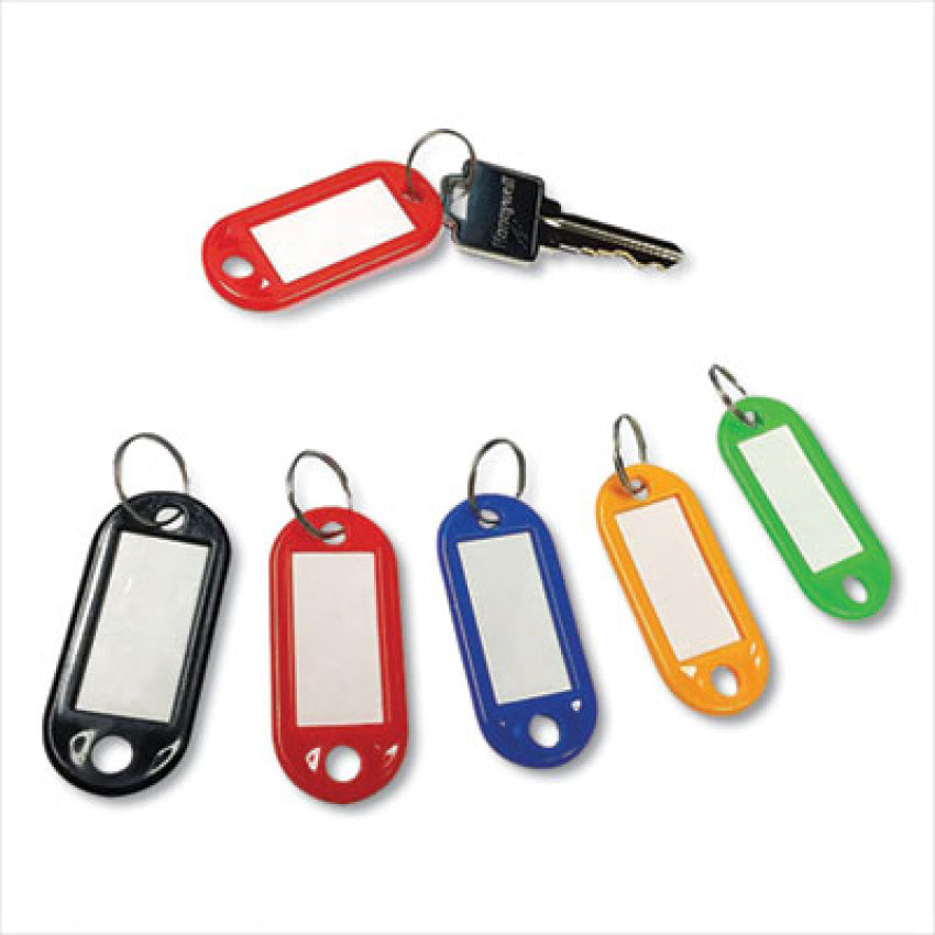 Honeywell Colored Key Tags, Plastic, 0.9 x 2, Assorted, 20/Pack (HWL6220)