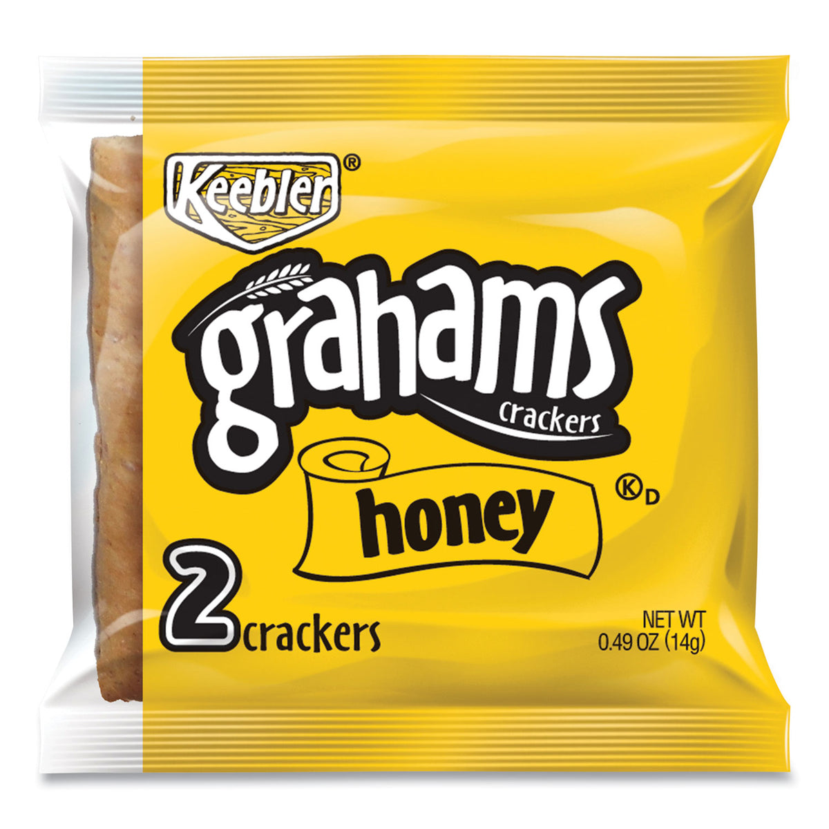 Keebler Honey Grahams Crackers, 0.49 oz Bag, 200/Carton (KEB802690)