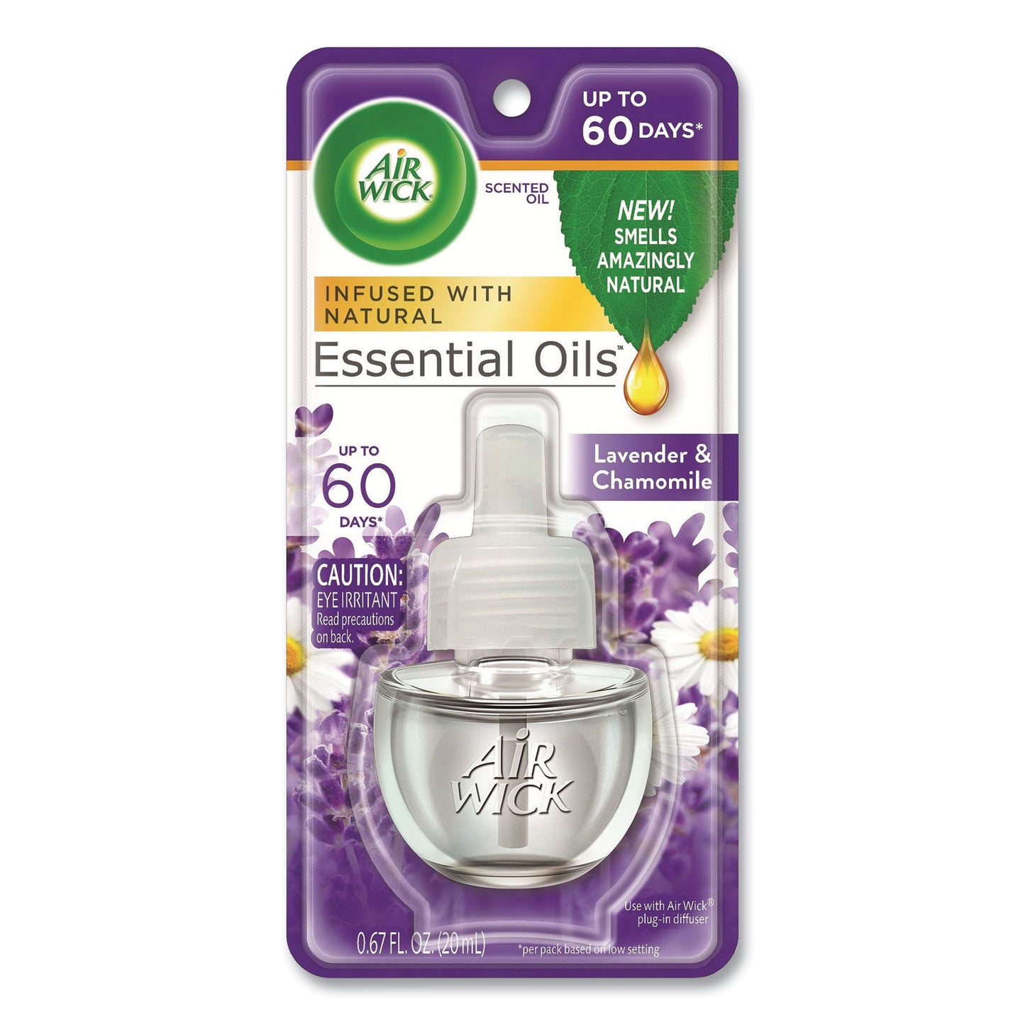 Air Wick Scented Oil Refill, Lavender and Chamomile, 0.67 oz, 8/Carton (RAC78297CT)