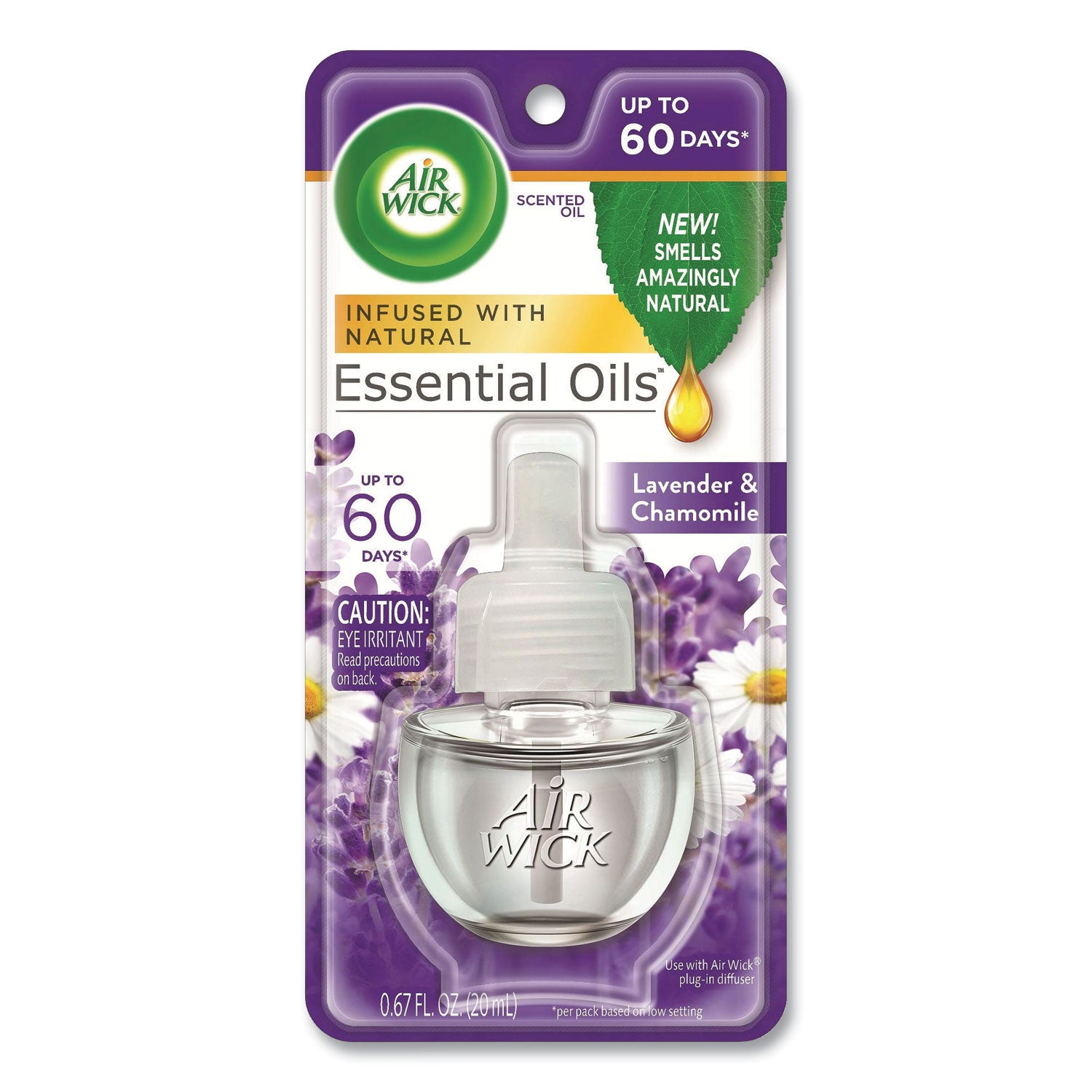Air Wick Scented Oil Refill, Lavender and Chamomile, 0.67 oz, 8/Carton (RAC78297CT)
