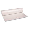Boardwalk Recycled Low-Density Polyethylene Can Liners, 56 gal, 1.1 mil, 43" x 47", Clear, Perforated, 10 Bags/Roll, 10 Rolls/Carton (BWK532)