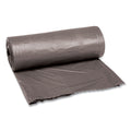 Boardwalk Low-Density Waste Can Liners, 30 gal, 0.95 mil, 30" x 36", Gray, Perforated Roll, 25 Bags/Roll, 4 Rolls/Carton (BWK3036SH)