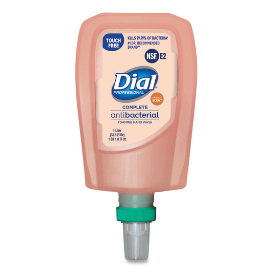 Dial Professional Antibacterial Foaming Hand Wash Refill for FIT Touch Free Dispenser, Original Scent, 1 L (DIA16674EA)