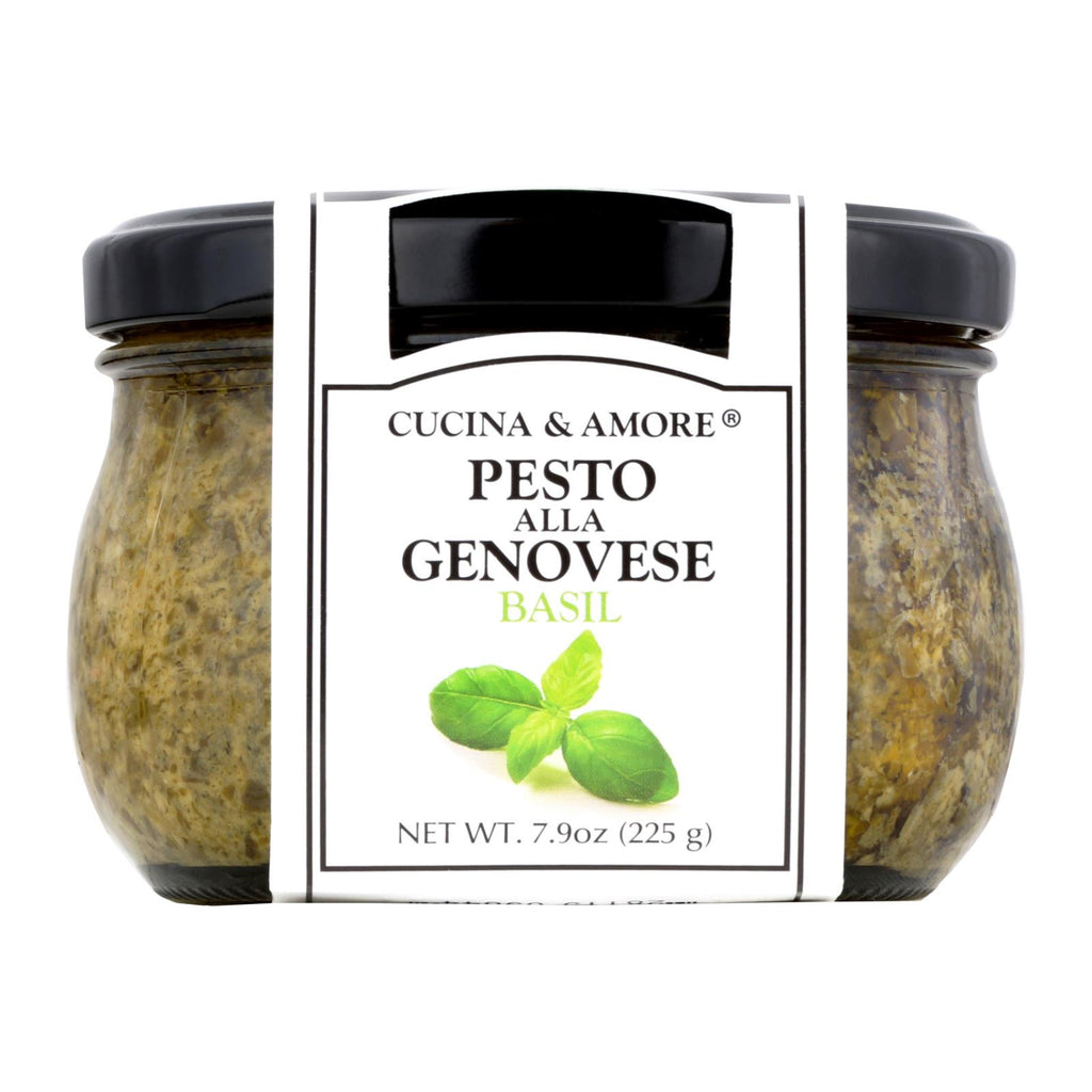 Cucina and Amore - Pesto - Alla Genovese Basil - Case of 6 - 7.9 Fl oz.