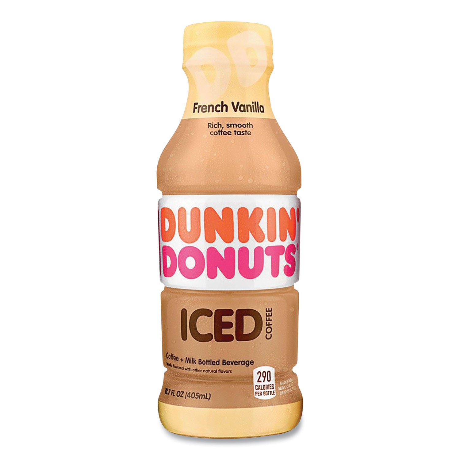 Dunkin Donuts French Vanilla Iced Coffee Drink, 13.7 oz Bottle, 12/Carton (GMT049000072396)
