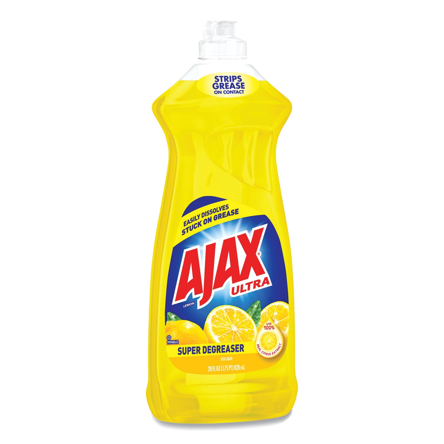 Ajax Dish Detergent, Lemon Scent, 28 oz Bottle (AJA144673)