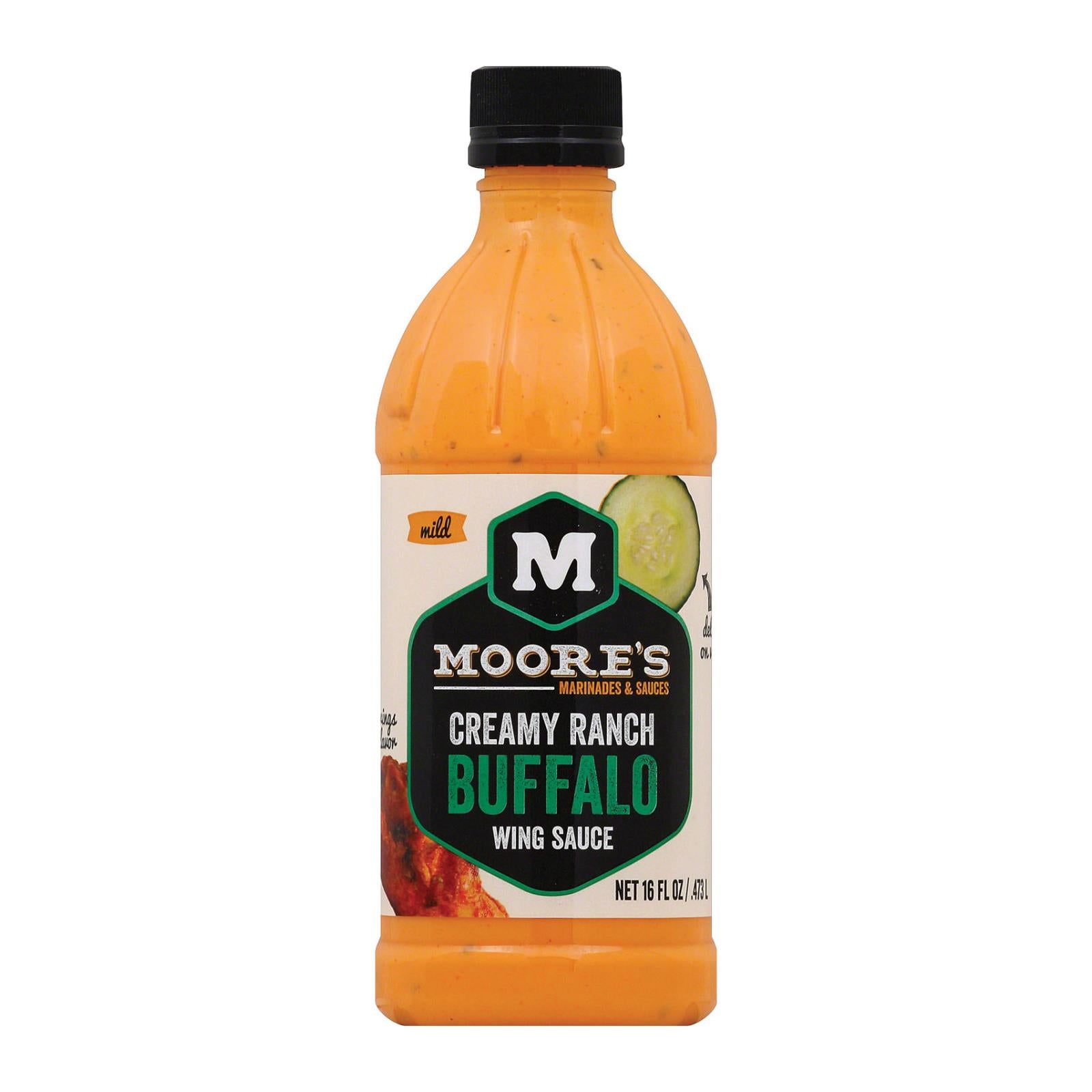 Moore's Wing Sauce - Creamy Ranch Bufalo - Case of 6 - 16 fl oz