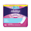 Always Thin Daily Panty Liners, Regular, 120/Pack (PGC10796PK)