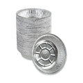 Boardwalk Round Aluminum To-Go Containers, 250 Gauge, 24 oz, 7" Diameter x 1.47"h, Silver, 500/Carton (BWKROUND7)
