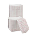 Boardwalk Paper Food Baskets, 3 lb Capacity, Red/White, 500/Carton (BWK30LAG300)