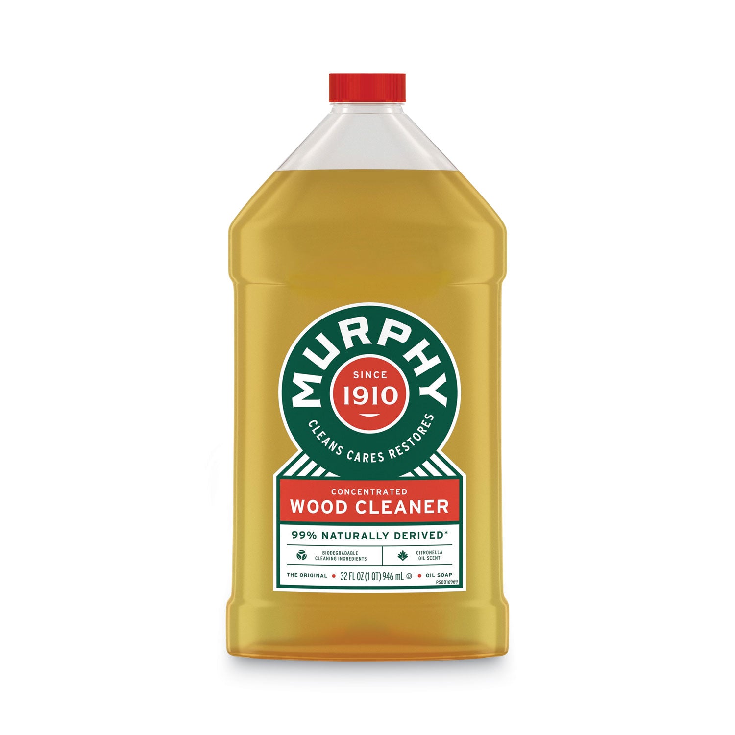 Murphy Oil Soap Original Wood Cleaner, Liquid, 32 oz Bottle (CPC01163)