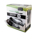 Berkley Square Dispens-a-Knife, Individually Wrapped, Mediumweight, Plastic, Black, 100/Box (BSQBEP90200)