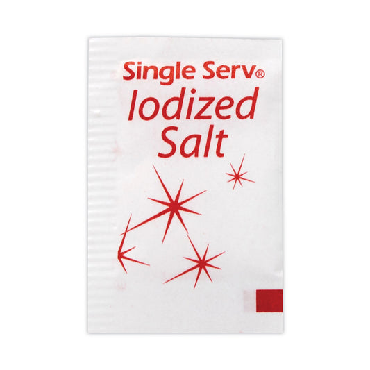 Diamond Crystal Iodized Salt Packet, 0.6 g Packet, 3,000/Carton (GRR20900355)