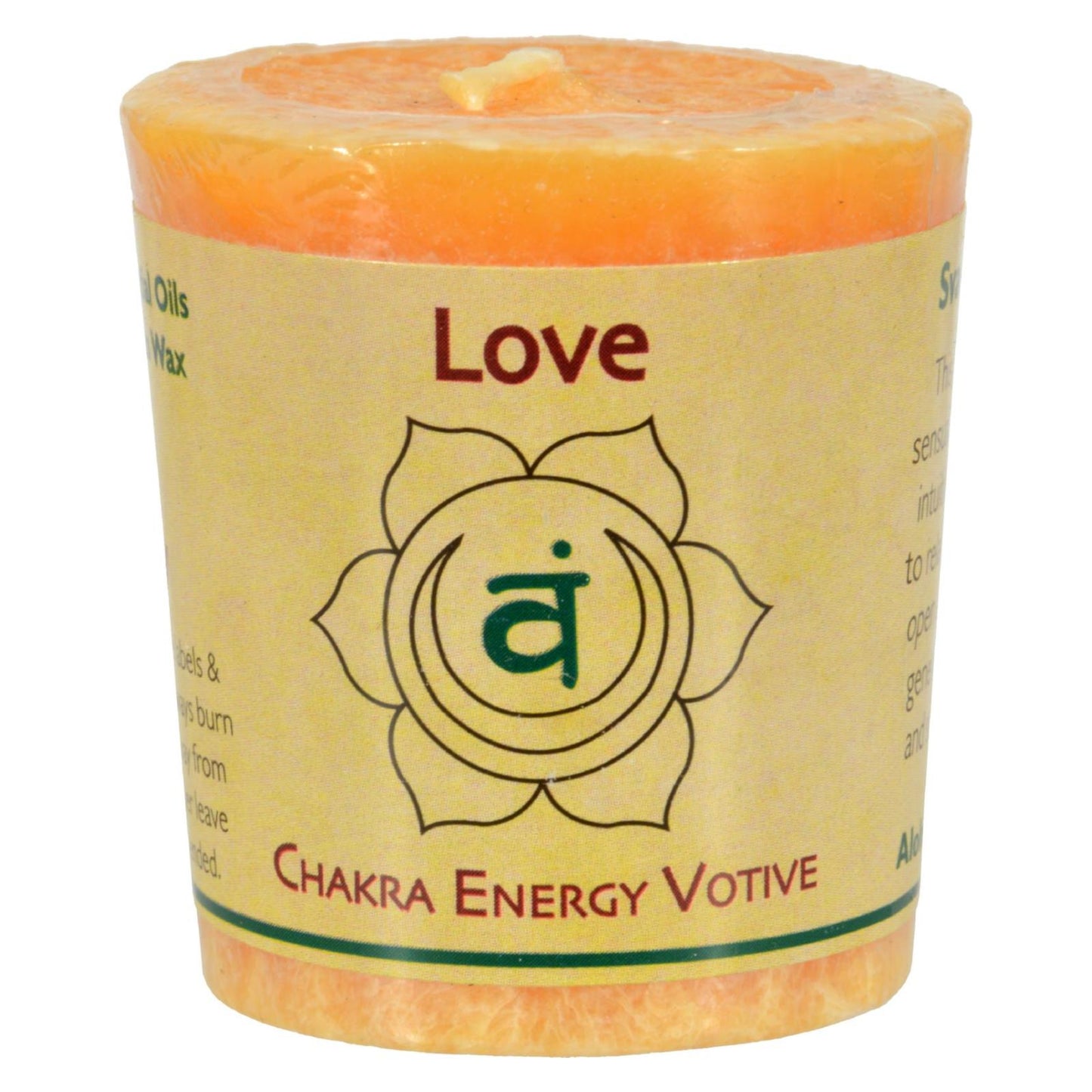 Aloha Bay - Chakra Votive Candle - Love - Case of 12 - 2 oz