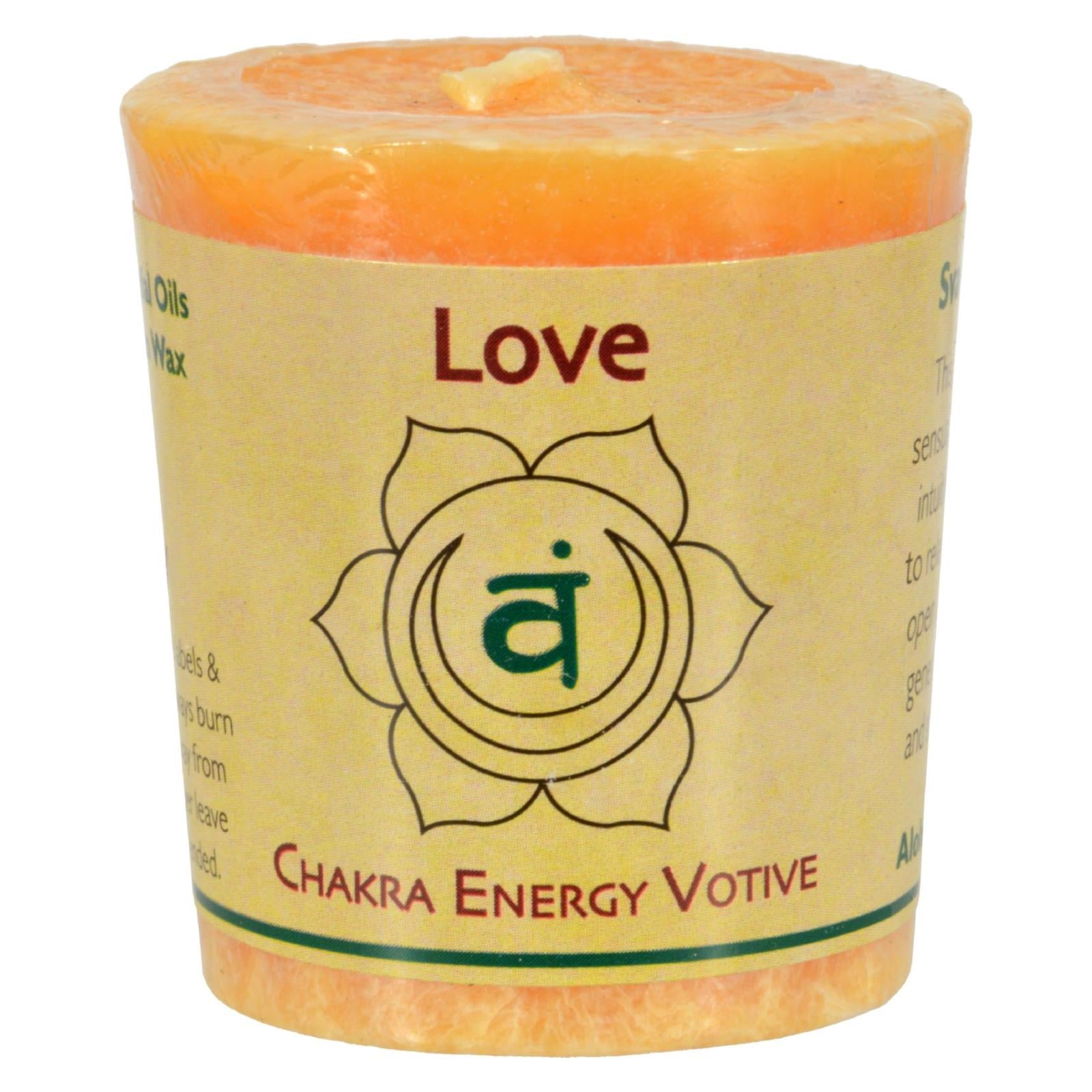 Aloha Bay - Chakra Votive Candle - Love - Case of 12 - 2 oz