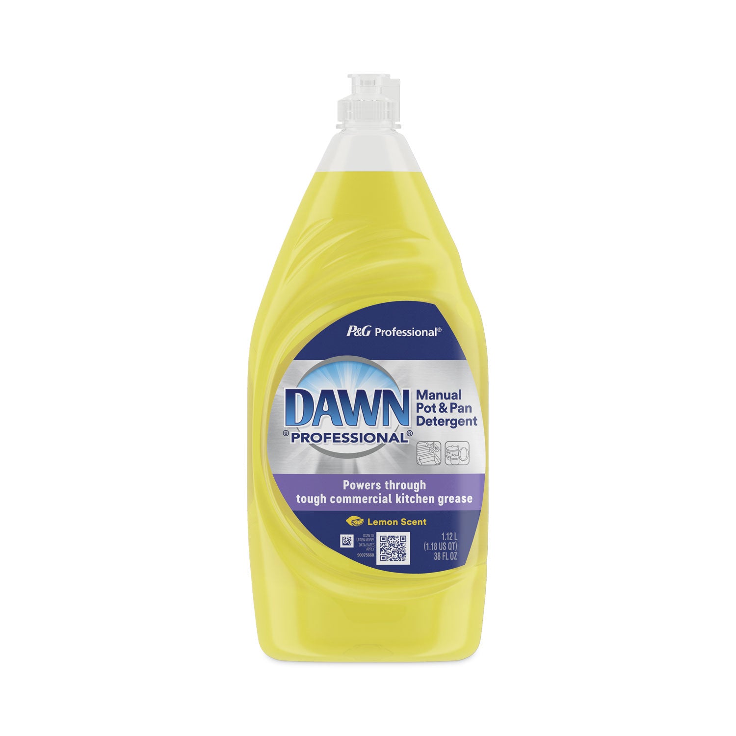 Dawn Professional Manual Pot/Pan Dish Detergent, Lemon, 38 oz Bottle (PGC45113EA)