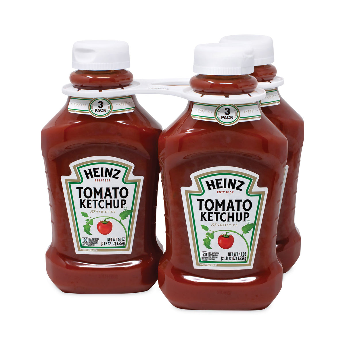 Heinz Tomato Ketchup Squeeze Bottle, 44 oz Bottle, 3/Pack (GRR22000499)