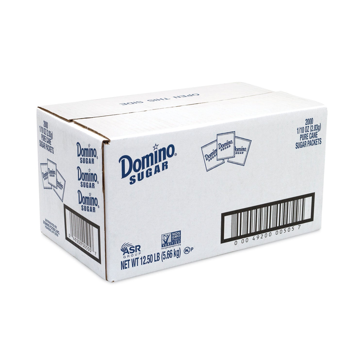 Domino Sugar Packets, 0.1 oz Packet, 2,000/Carton (GRR22000501)