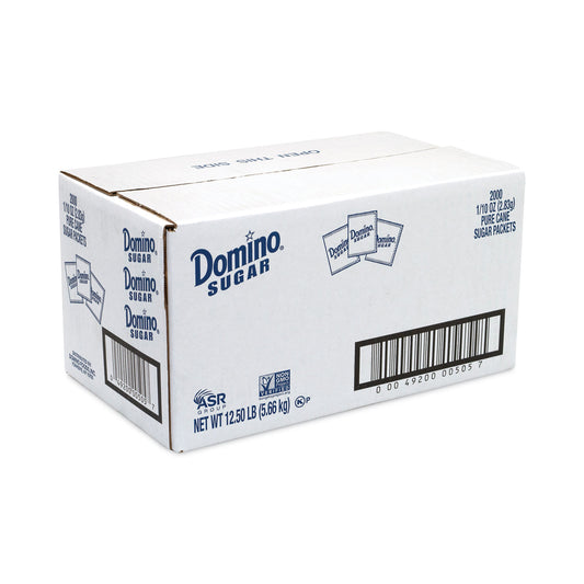 Domino Sugar Packets, 0.1 oz Packet, 2,000/Carton (GRR22000501)