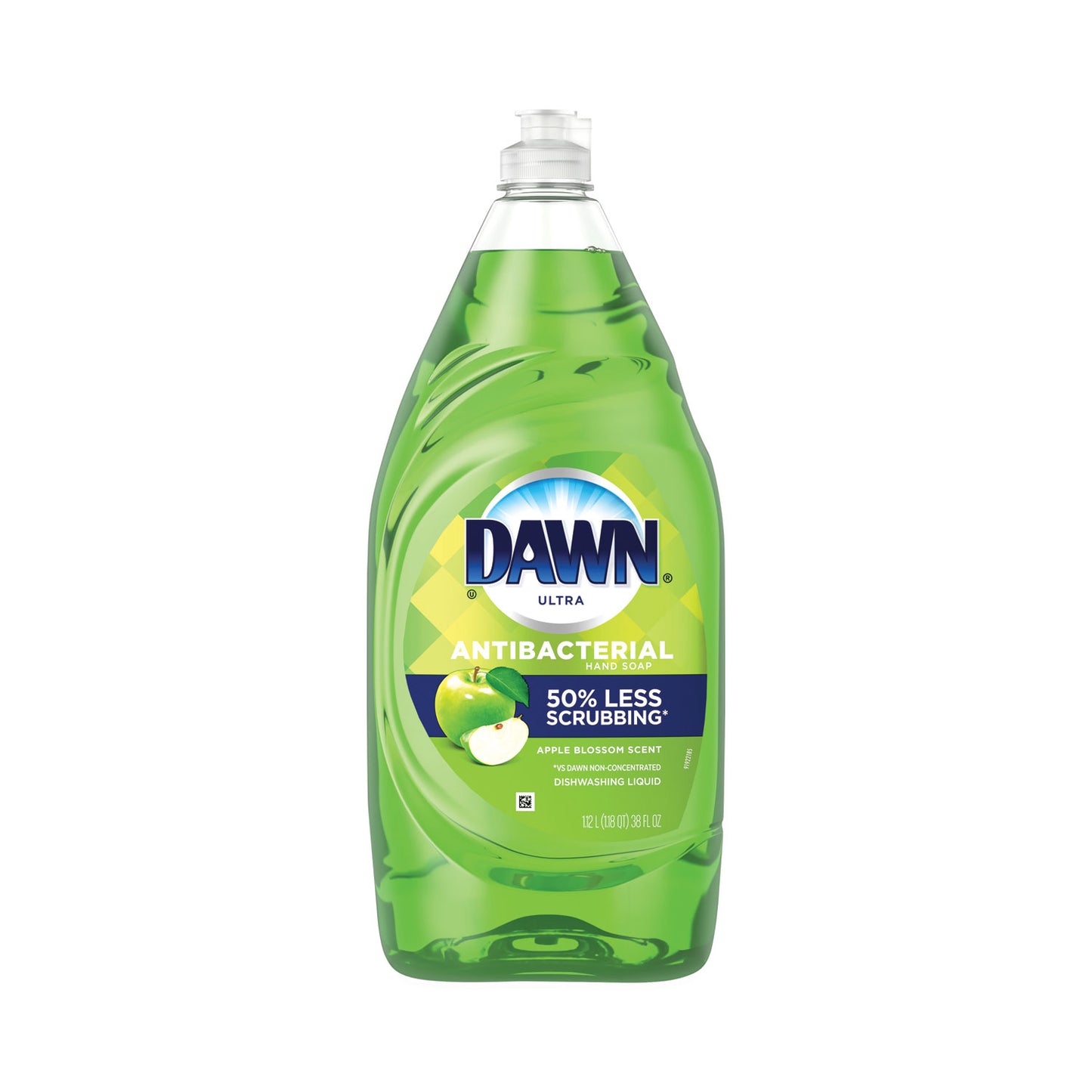 Dawn Ultra Antibacterial Dishwashing Liquid, Apple Blossom Scent, 38 oz Bottle, 8/Carton (PGC01134)