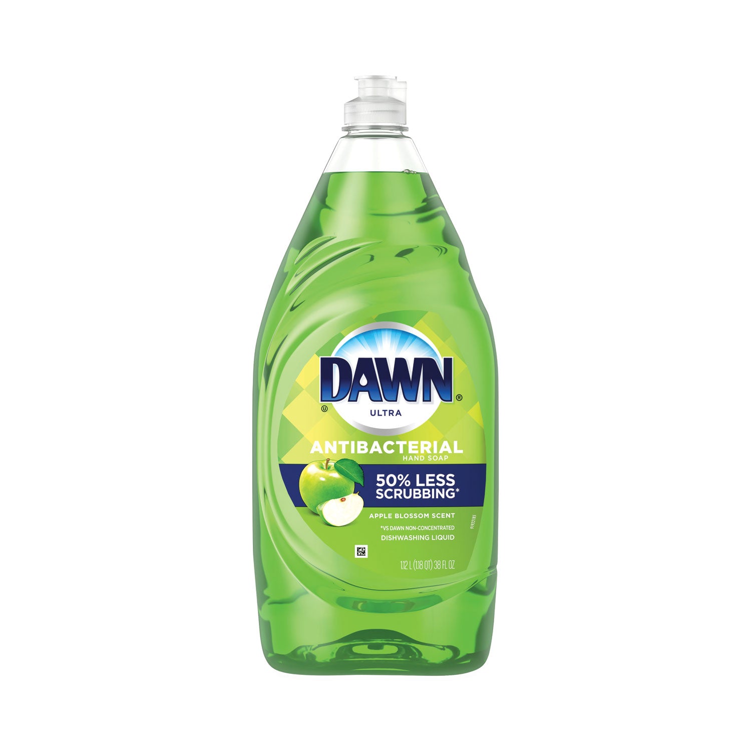 Dawn Ultra Antibacterial Dishwashing Liquid, Apple Blossom Scent, 38 oz Bottle, 8/Carton (PGC01134)