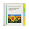 C-Line 10-Pocket Poly Portfolio with Write-On Tabs, 8.5 x 11, Clear/Clear (CLI33650)