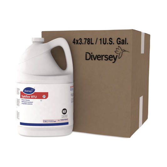 Diversey Spitfire Power Cleaner, Fresh Pine Scent, 3.78 L Container, 4/Carton (DVO100870948)