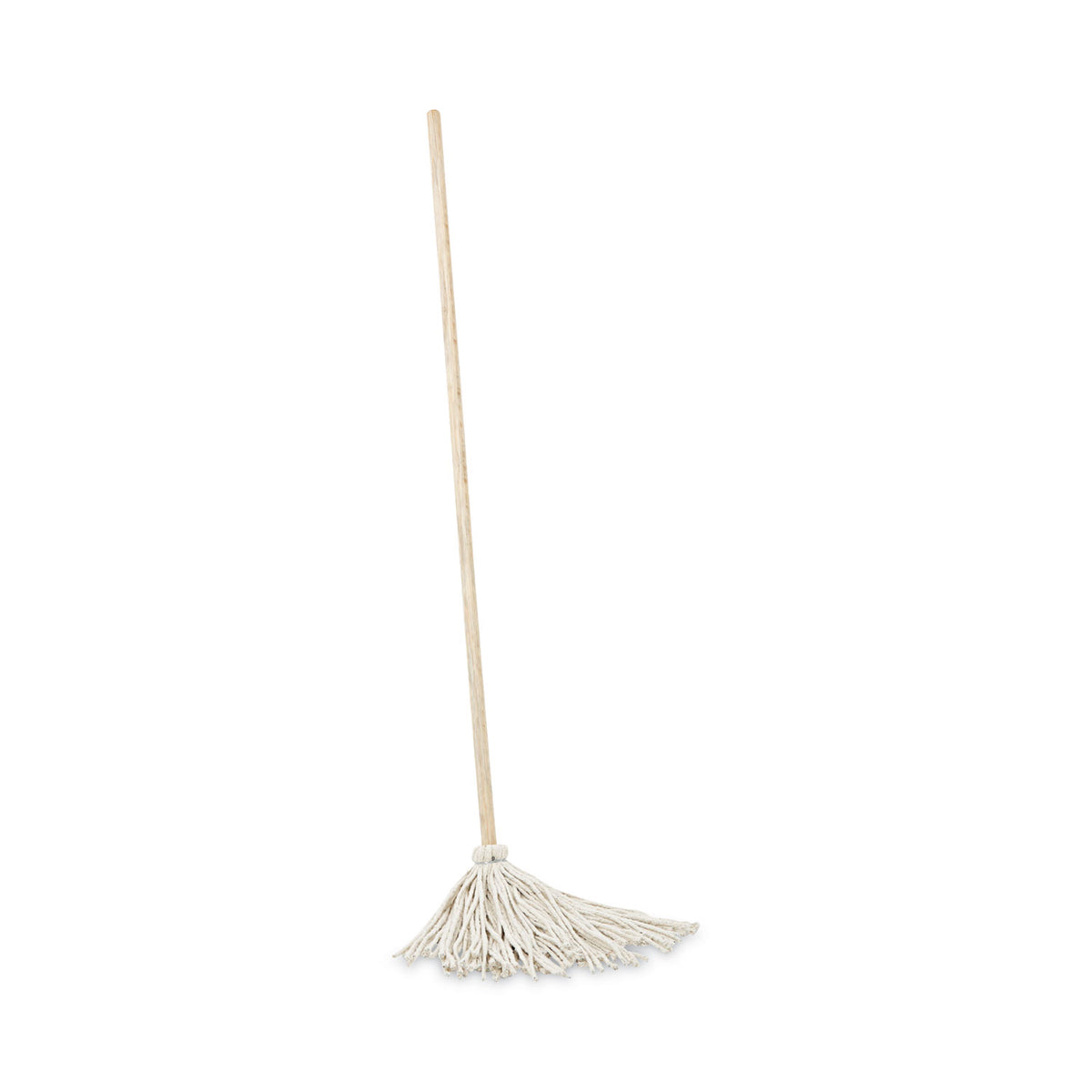 Boardwalk Handle/Deck Mops, #12 White Cotton Head, 48" Natural Wood Handle, 6/Pack (BWK112C)