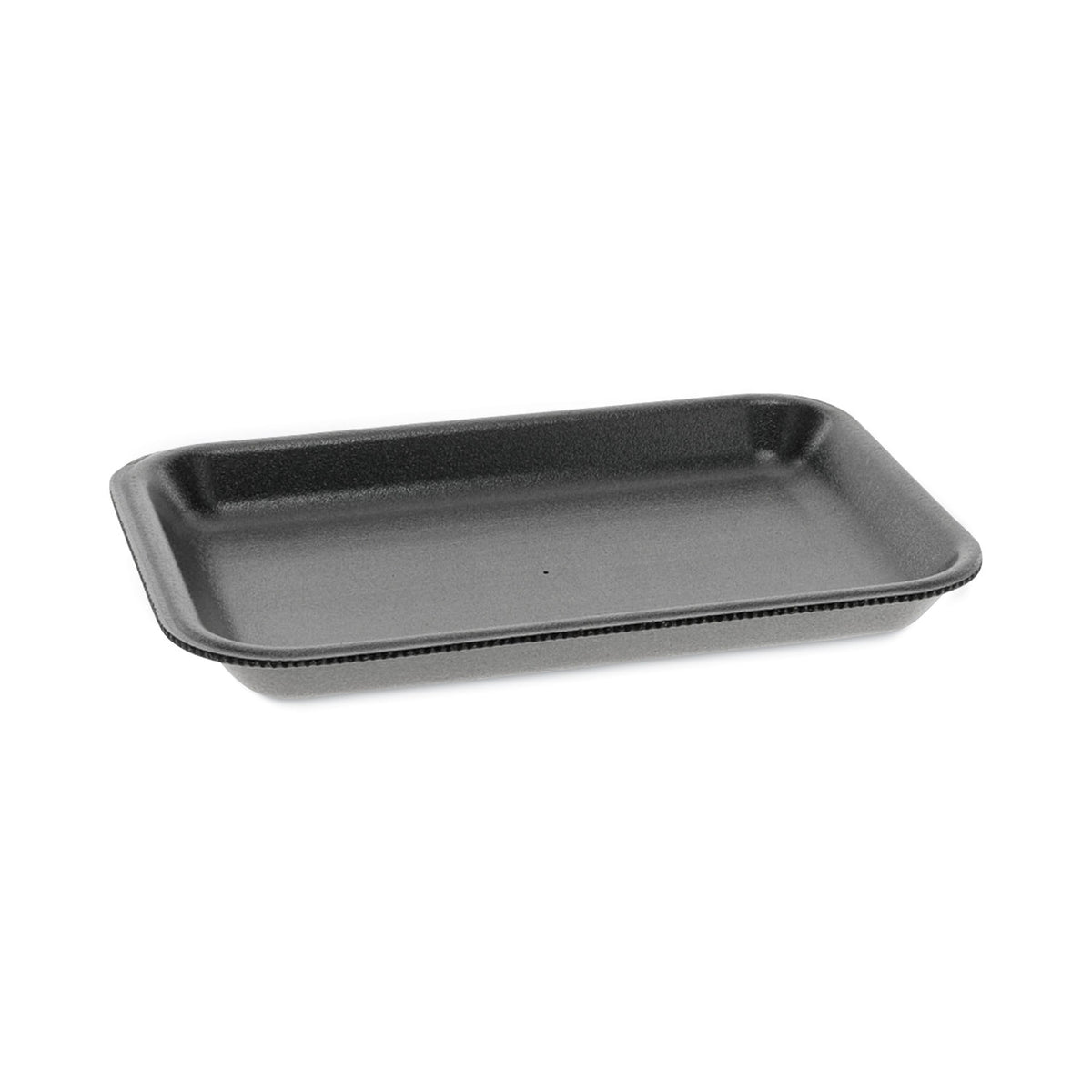 Pactiv Evergreen Supermarket Tray, #2, 8.2 x 5.7 x 0.91, Black, Foam, 500/Carton (PCT0TFB00200000)