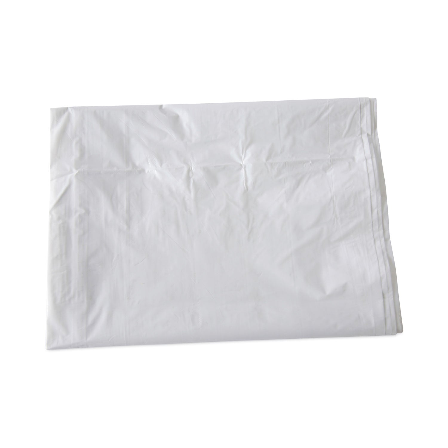 Boardwalk Linear Low Density Industrial Can Liners, 60 gal, 0.9 mil, 38" x 58", White, Flat Pack, 100/Carton (BWKW3858X)