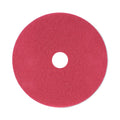 Boardwalk Buffing Floor Pads, 21" Diameter, Red, 5/Carton (BWK4021RED)