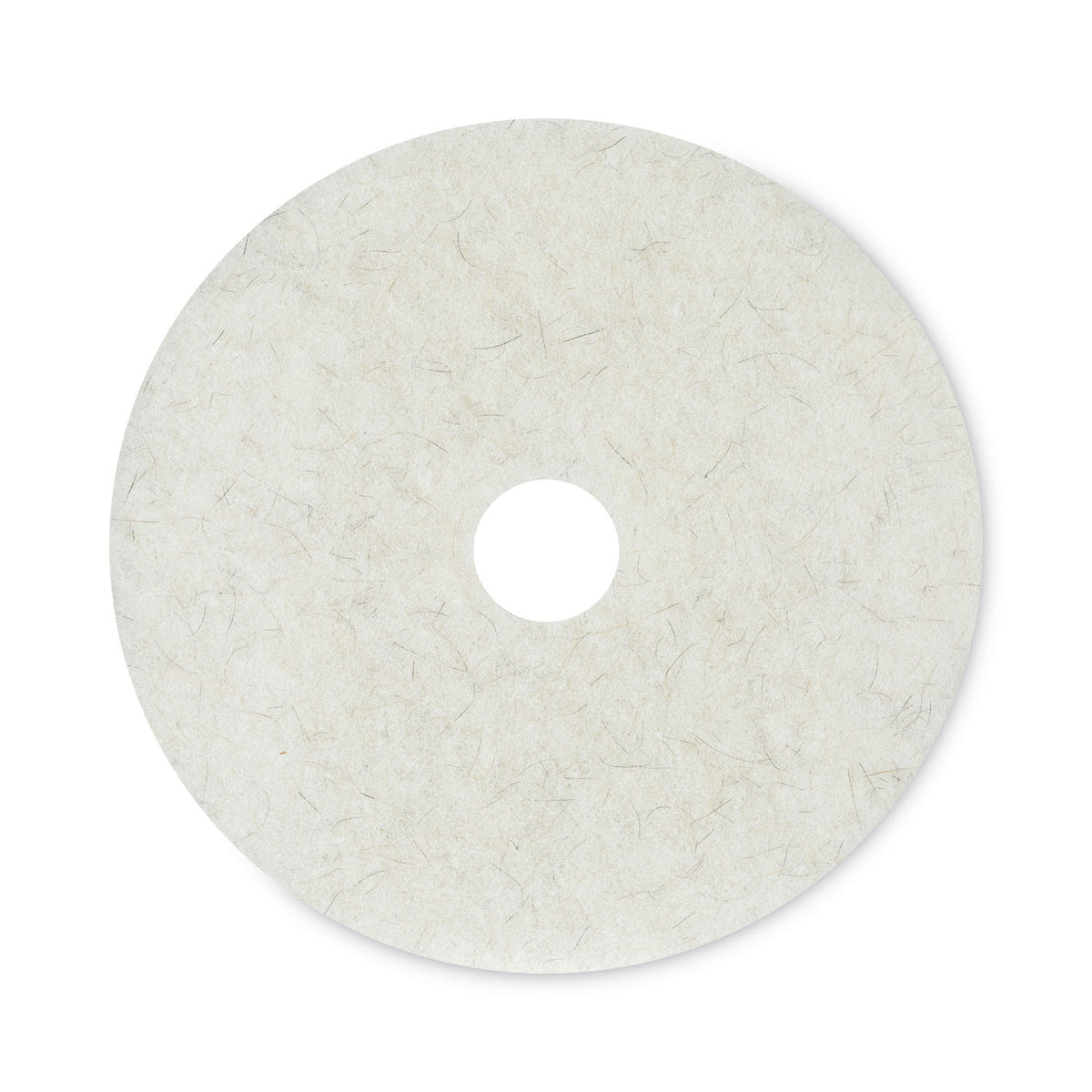 Boardwalk Natural Burnishing Floor Pads, 20" Diameter, White, 5/Carton (BWK4020NAT)