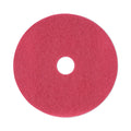 Boardwalk Buffing Floor Pads, 19" Diameter, Red, 5/Carton (BWK4019RED)