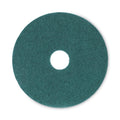 Boardwalk Heavy-Duty Scrubbing Floor Pads, 16" Diameter, Green, 5/Carton (BWK4016GRE)