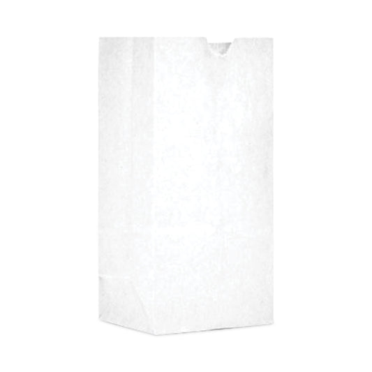 AJM Packaging Grocery Bag, 7" x 3.5" x 10.5", White, 500/Carton (BAGGW1500)