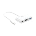 j5create USB-C to HDMI/USB Adapter, 7.87", White (JCRJCA379)