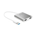 j5create USB to HDMI Adapter, 7.87", Silver/White (JCRJUA365)