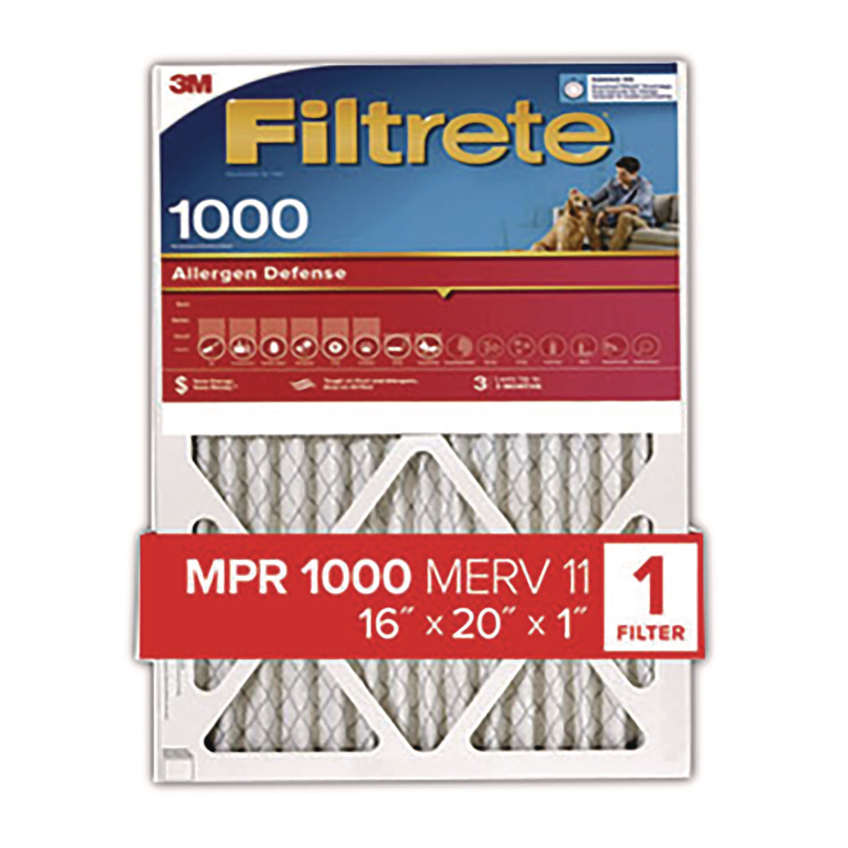 Filtrete Allergen Defense Air Filter, 16 x 20 (MMM70071355914)