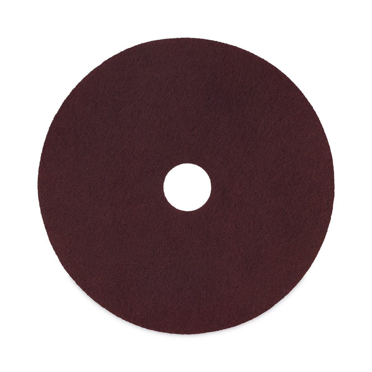 Boardwalk Deep Scrub Pads, 16" Diameter, Maroon, 10/Carton (BWKSPP16)