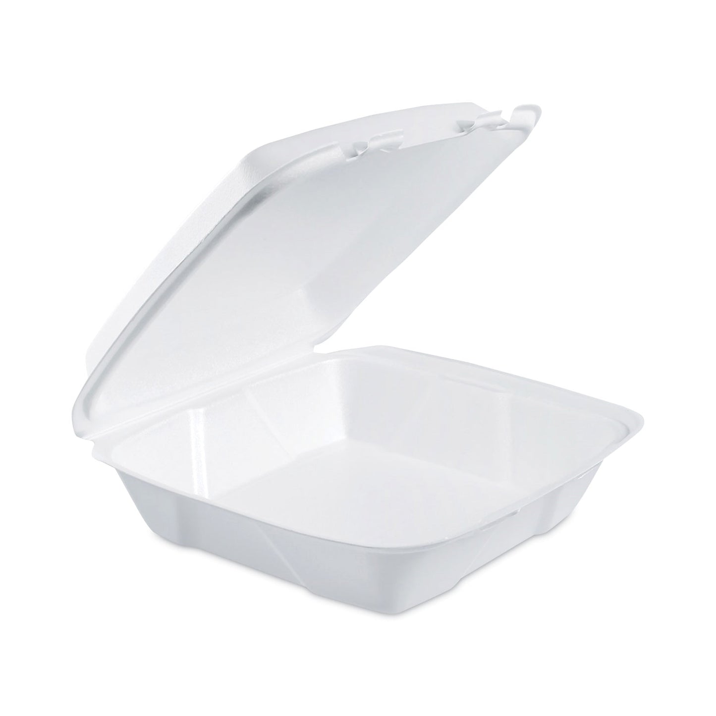 Dart Insulated Foam Hinged Lid Containers, 1-Compartment, 9.01 x 9.4 x 3, White, 100/Pack, 2 Packs/Carton (DCC90HT1)