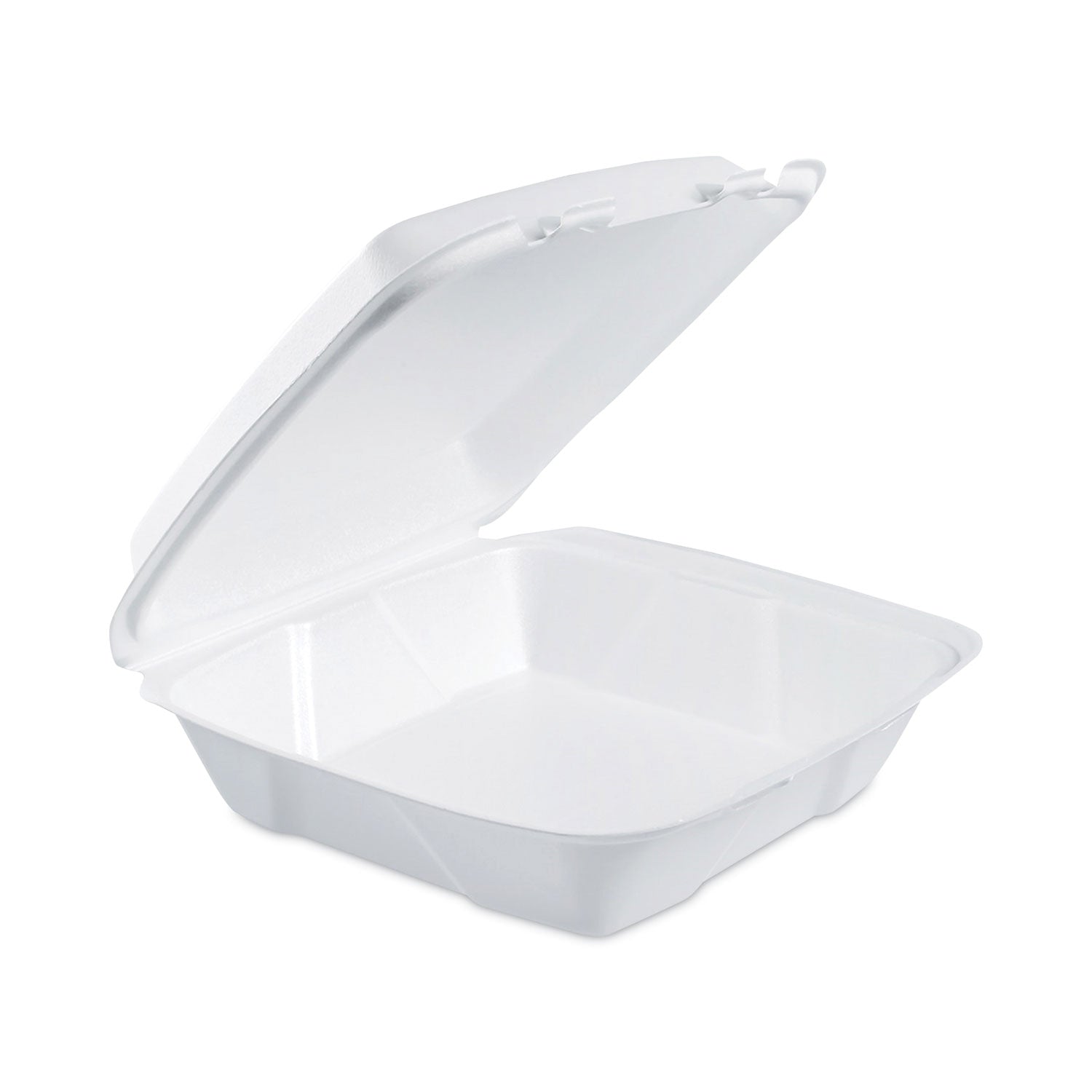 Dart Insulated Foam Hinged Lid Containers, 1-Compartment, 9.01 x 9.4 x 3, White, 100/Pack, 2 Packs/Carton (DCC90HT1)