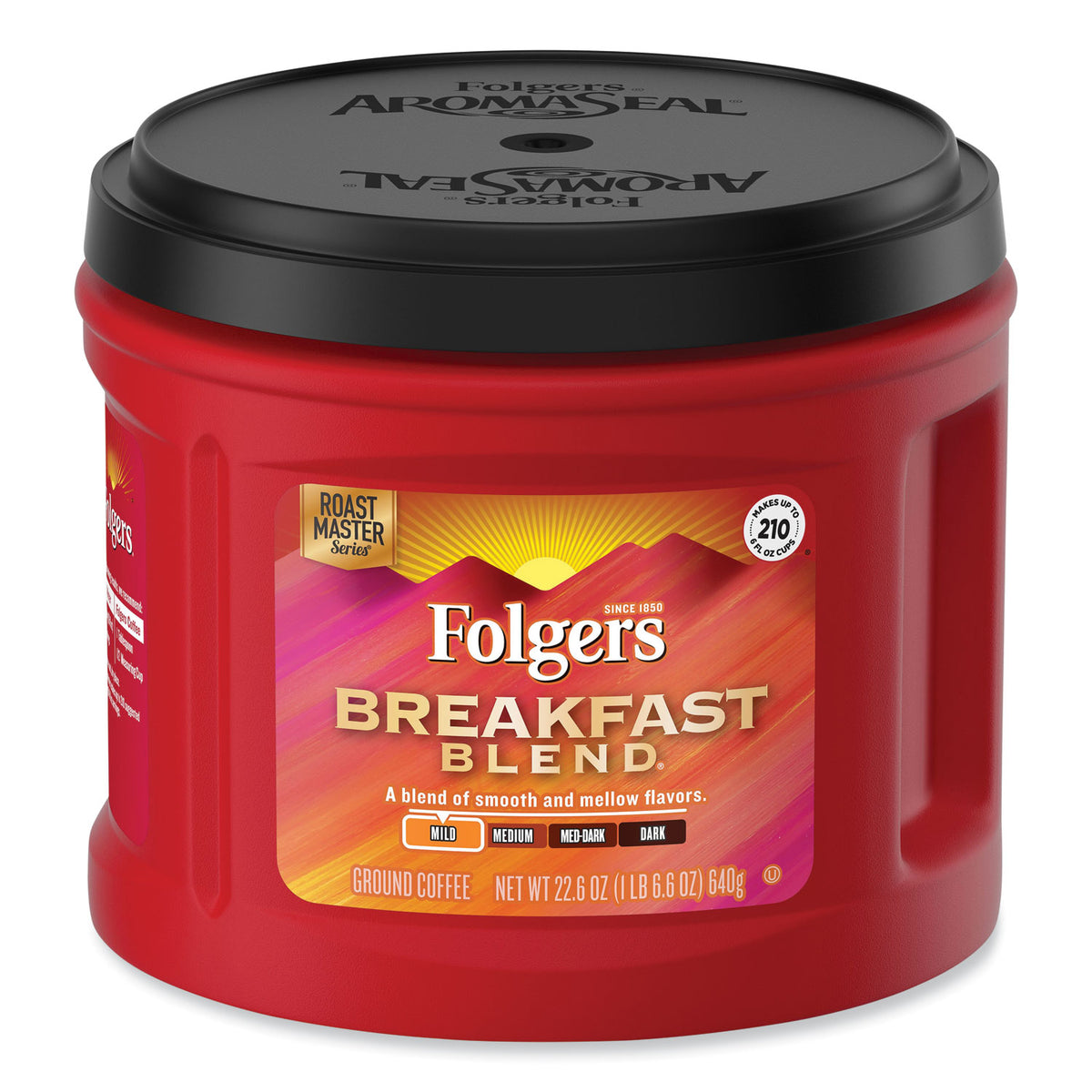 Folgers Coffee, Breakfast Blend, 22.6 oz Canister (FOLSMU20529)