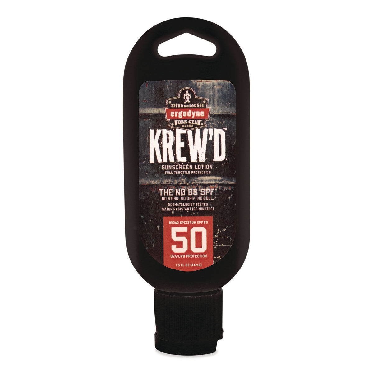 ergodyne Krewd 6352 SPF 50 Sunscreen Lotion, 1.5 oz Bottle, Includes 12 Bottles (EGO16632)