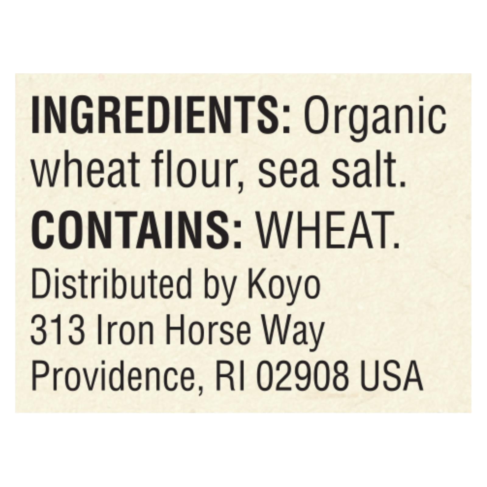 Koyo Organic Udon Noodles - Case of 12 - 8 OZ